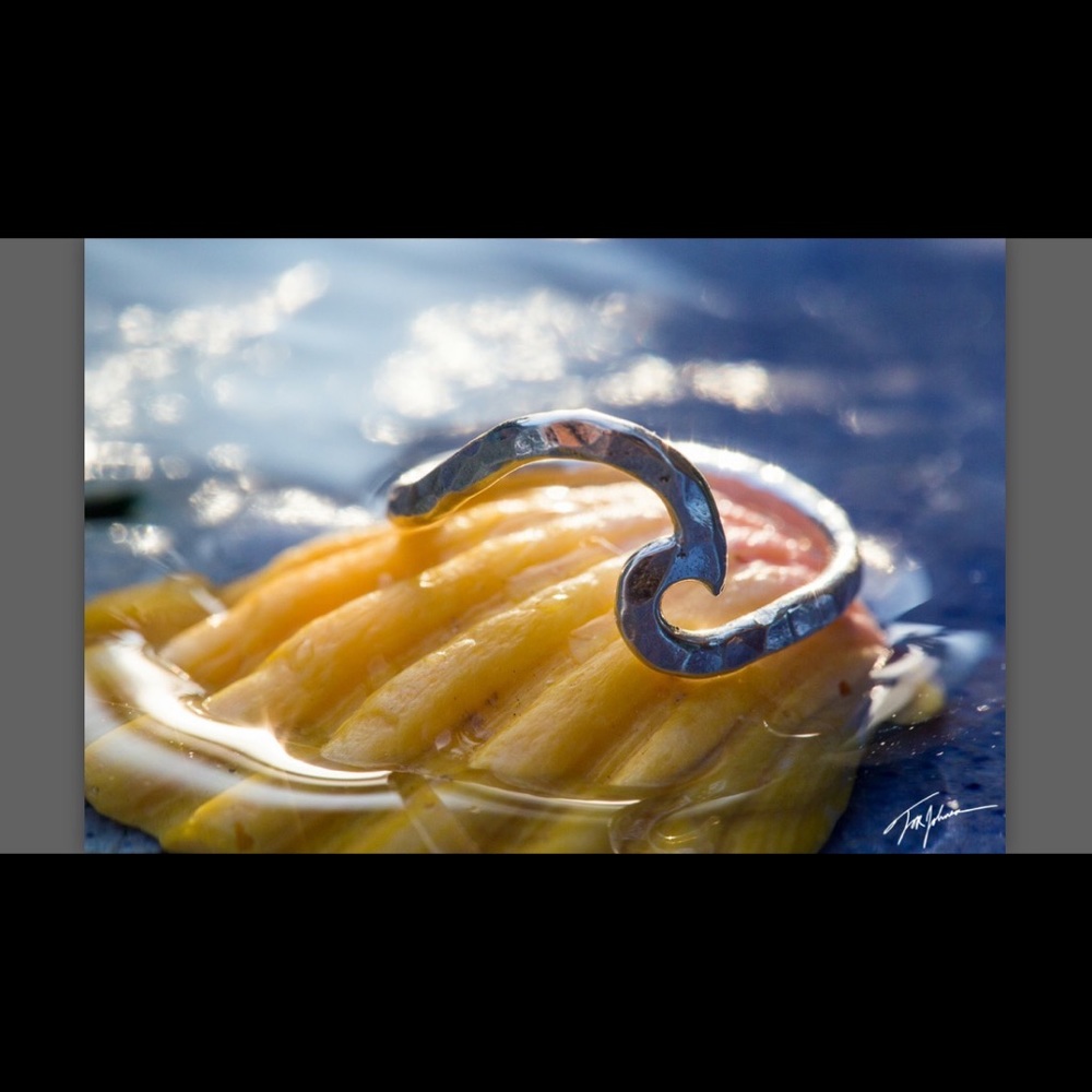Silver Wave Ring - Picture 2 of 3